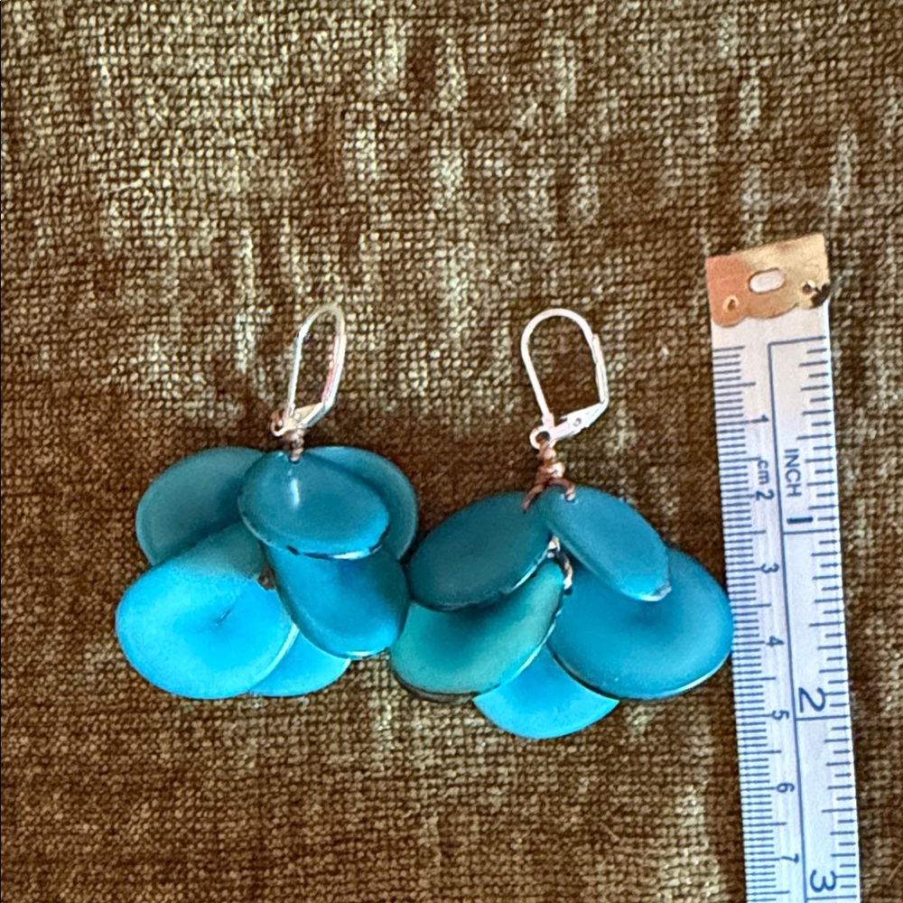 Turquoise Shell Earrings